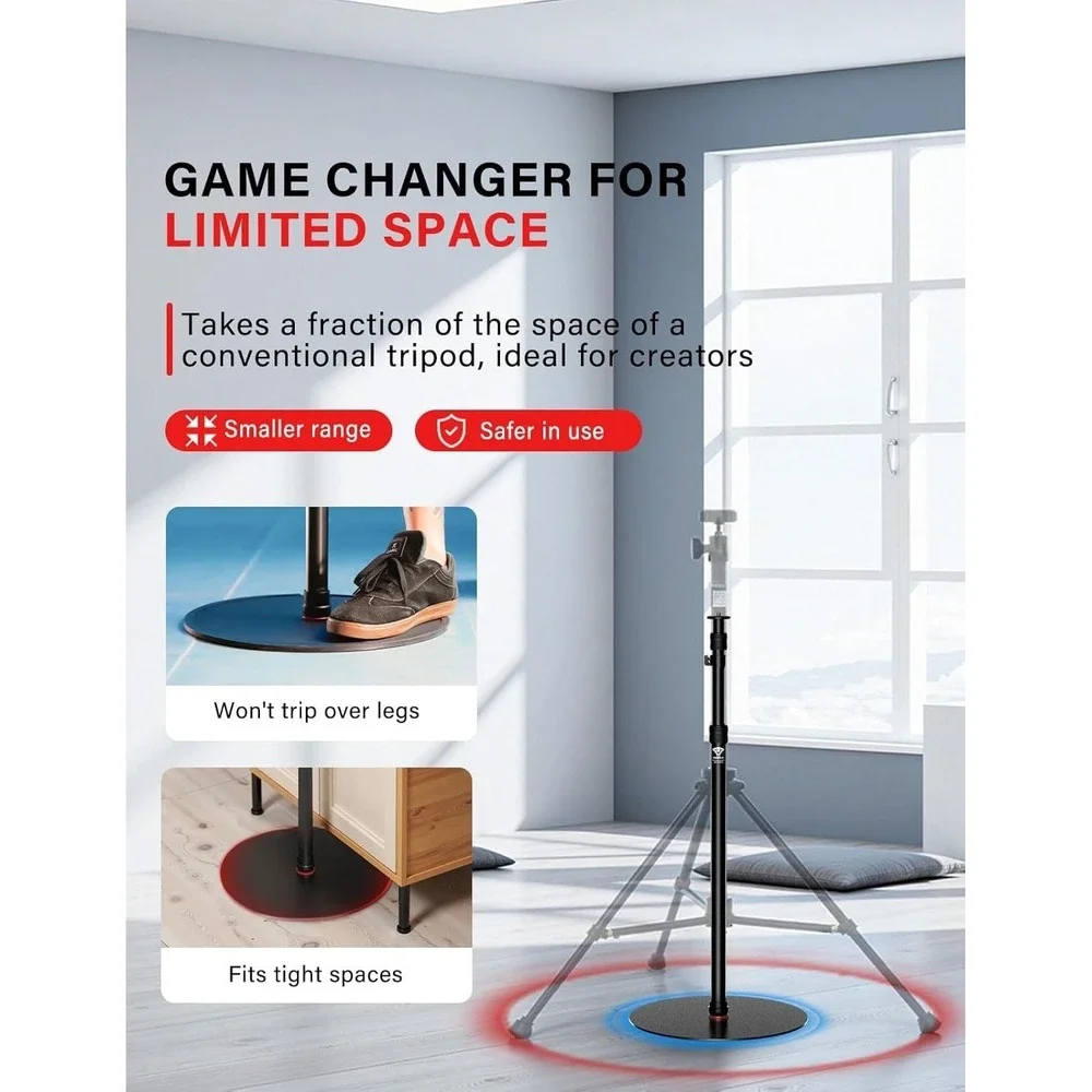 IFOOTAGE A400 Camera Monopod Tripod Stand 79in Flat Base for‎ Video